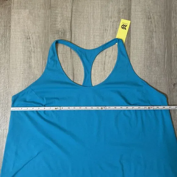 All In Motion Women’s Plus 3X Racerback Tank Top Turquoise Blue NWT Activewear - Picture 13 of 16